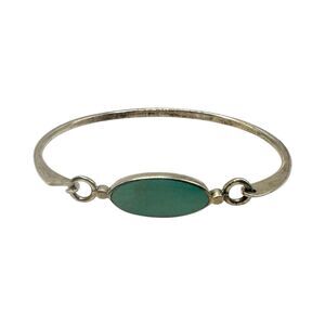 BOMA Sterling Silver Turquoise Inlay Bracelet 2.0  inches